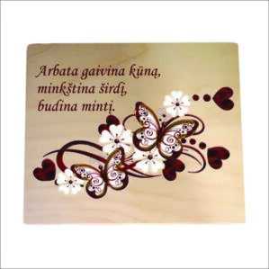 ARBATINĖ 4 SKYRIŲ „ARBATA GAIVINA KŪNĄ...“