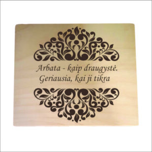 ARBATINĖ 4 SKYRIŲ „ARBATA-KAIP DRAUGYSTĖ“