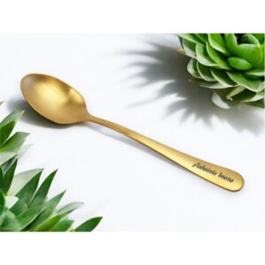 Aukso spalvos arbatinis šaukštelis „Auksinis Bosas“