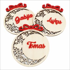 KALĖDINIS ŽAISLIUKAS (SU JŪSŲ PASIRINKTU VARDU)