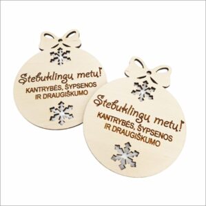 KALĖDINIS ŽAISLIUKAS „STEBUKLINGŲ METŲ...“