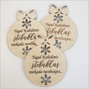 KALĖDINIS ŽAISLIUKAS „TEGUL KALĖDINIS STEBUKLAS“