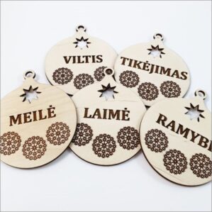 KALĖDINIŲ ŽAISLIUKŲ RINKINYS