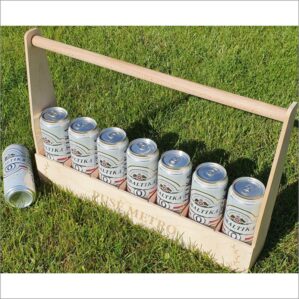 MEDINĖ BUTELIŲ DĖŽĖ „PUSĖ METRO“