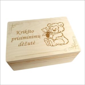 MEDINĖ KRIKŠTADĖŽĖ „KRIKŠTO PRISIMINIMŲ DĖŽUTĖ“