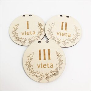 MEDINIS MEDALIS „1 VIETA“ (SU JŪSŲ PASIRINKTA VIETA)