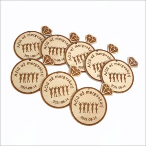 MEDINIS MEDALIS „AČIŪ UŽ MERGVAKARĮ“