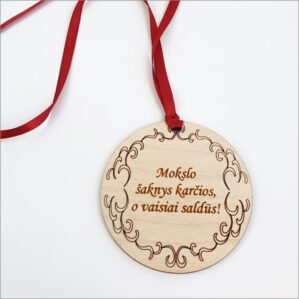 MEDINIS MEDALIS „MOKSLO ŠAKNYS KARČIOS“