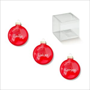 STIKLINIS, KALĖDINIS ŽAISLIUKAS SU NORIMU VARDU