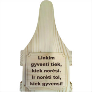 DĖŽĖ ALUI „LINKIM GYVENTI TIEK...“