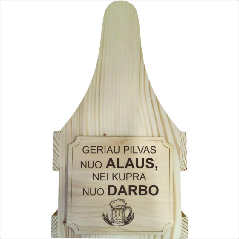 DĖŽĖ ALUI „GERIAU PILVAS NUO ALAUS“