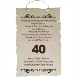 GRAVIRUOTA, PAKABINAMA LENTELĖ „BRANGINK KIEKVIENĄ GYVENIMO AKIMIRKĄ“