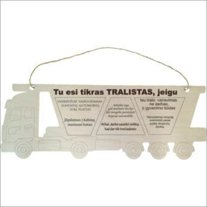 GRAVIRUOTA, PAKABINAMA LENTELĖ „TU ESI TIKRAS TRALISTAS“
